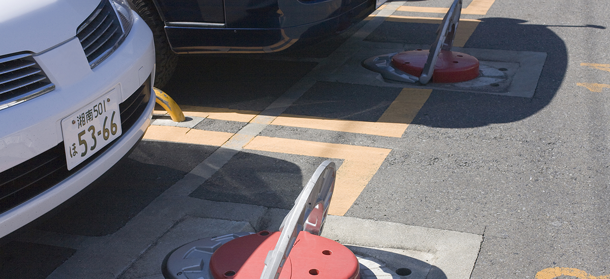 駐車場内の車輌管理